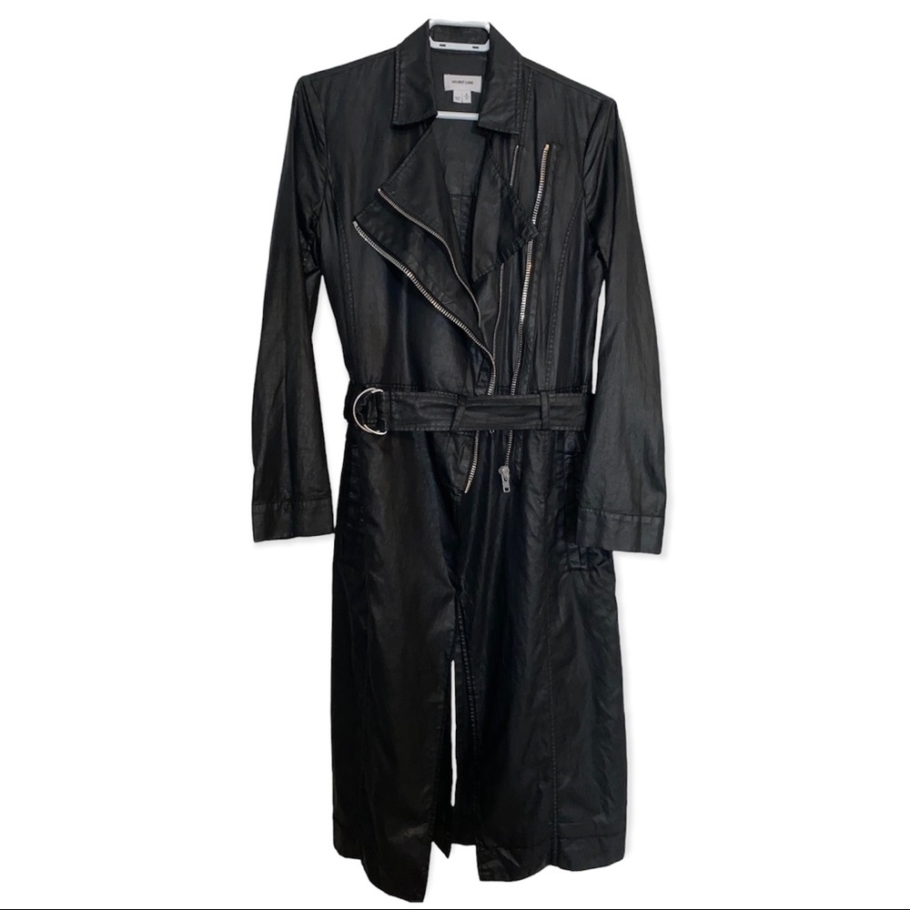 Black Helmut Lang Trench Coat